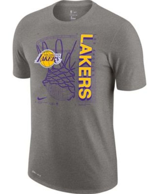 Los Angeles Lakers Nike Block Graphic T-Shirt - White - Mens