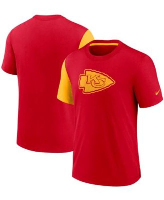 Men's MSX by Michael Strahan Gold/Red Kansas City Chiefs Mesh Back T-Shirt  