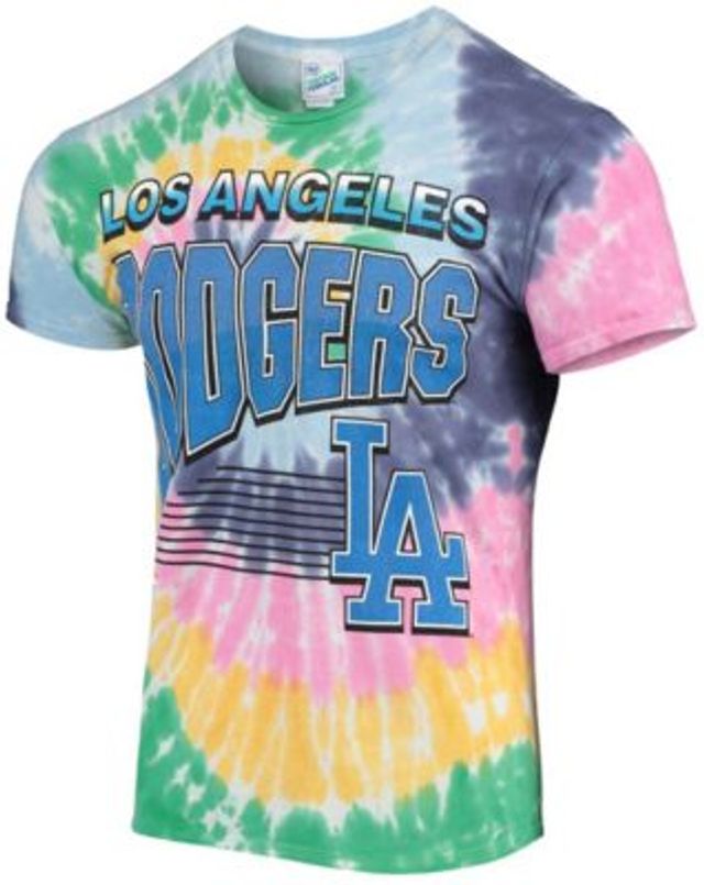 Women's New Era Royal Los Angeles Dodgers Tie-Dye Long Sleeve T-Shirt