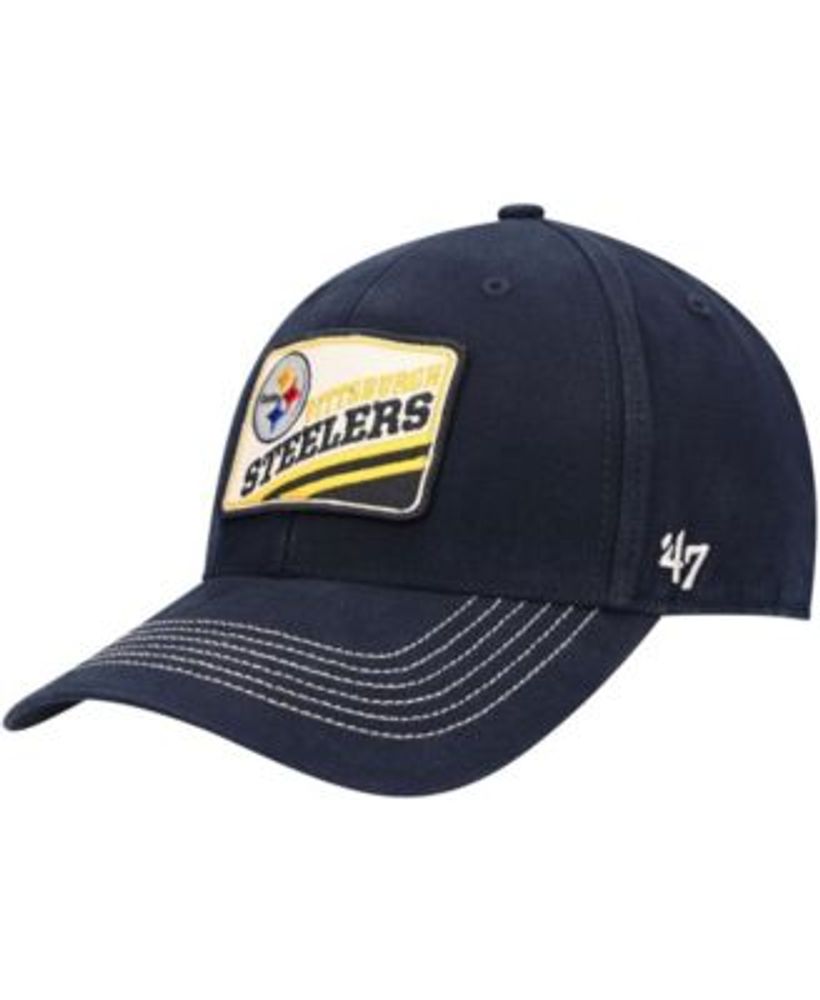 Pittsburgh Steelers New Era The League Throwback 9FORTY Adjustable Hat -  Black
