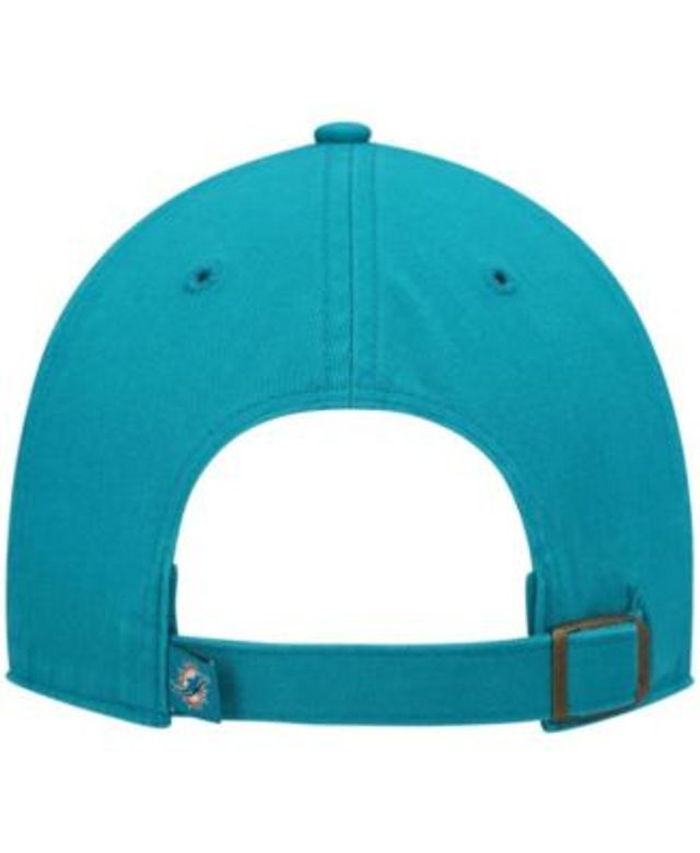 Men's New Era Aqua Miami Dolphins Toasty Cover Cuffed Knit Hat with Pom