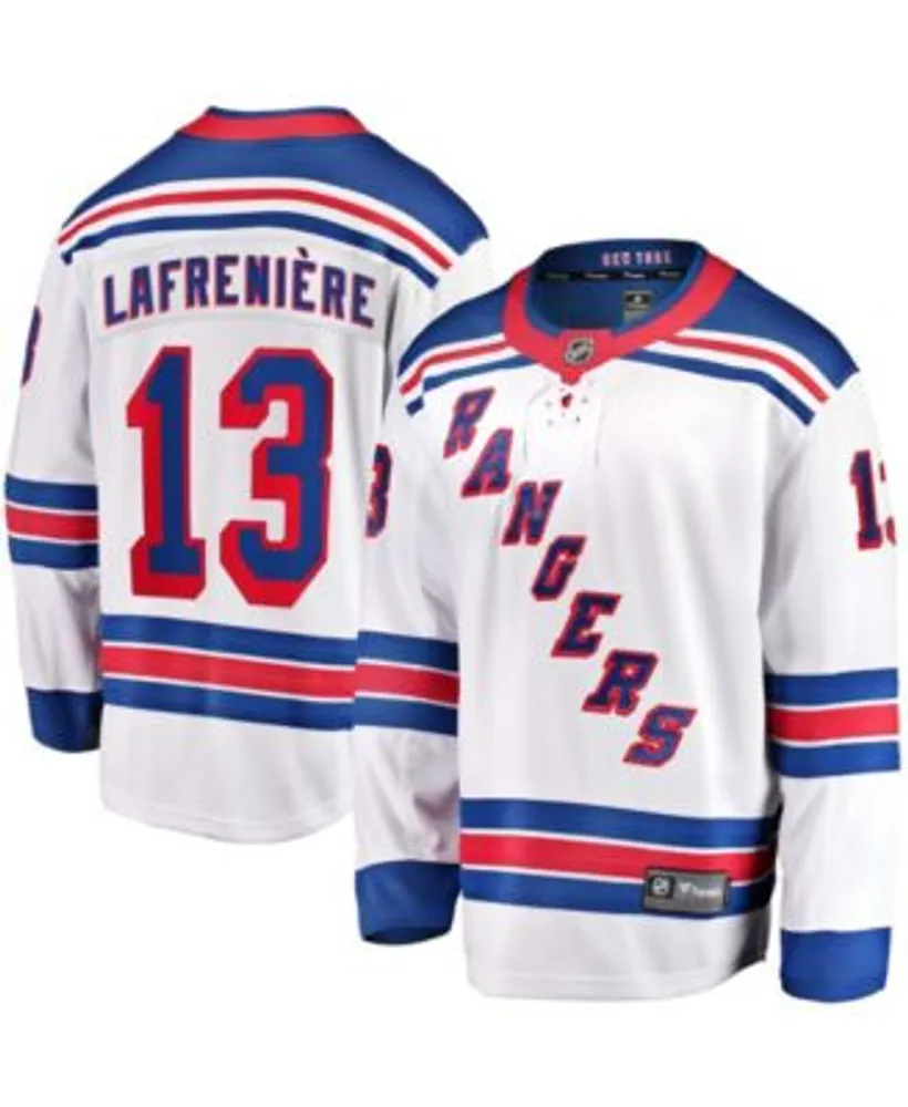 Women's Fanatics Branded Alexis Lafreniere Blue New York Rangers Home Premier Breakaway Player Jersey