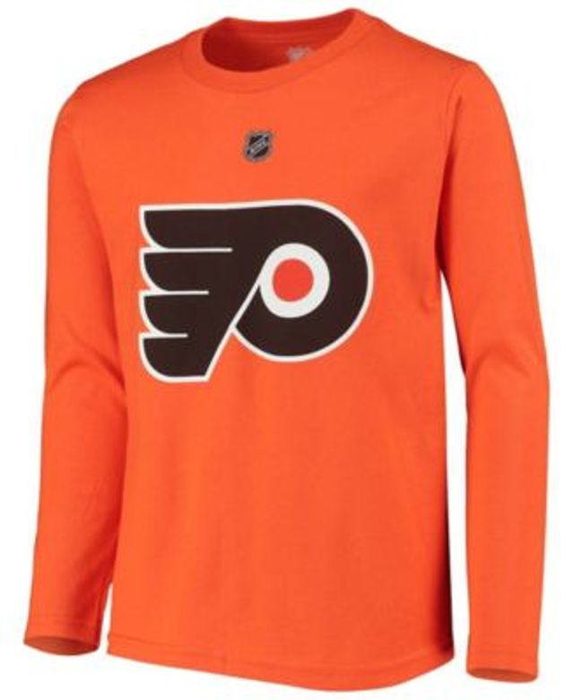 Outerstuff Travis Konecny Philadelphia Flyers #11 Youth Size  Third Logo Player Name & Number T-Shirt (Youth Large-14/16) Orange : Sports  & Outdoors