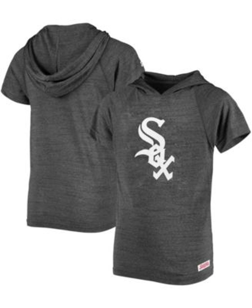 Stitches Men's Black Chicago White Sox Sleeveless Pullover Hoodie