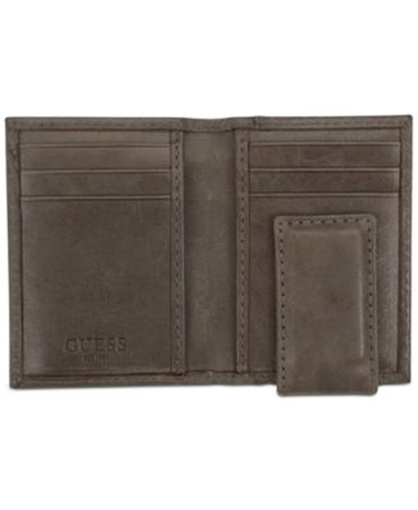 Men's Antoli RFID Slim Duofold Wallet with Magnetic Money Clip 