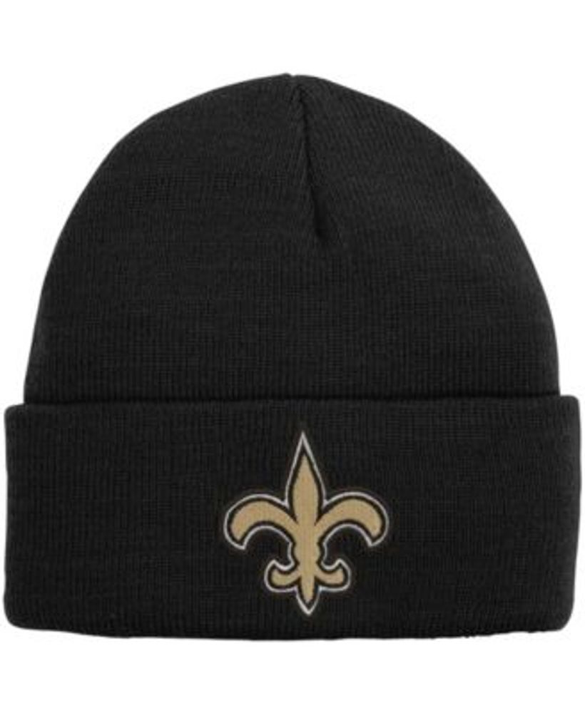 Men's New Era Black Orleans Saints Omaha Throwback Low Profile 59FIFTY Fitted Hat