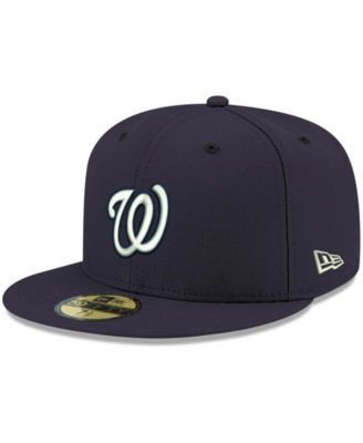 New Era 59Fifty Men's Hat MLB Basic Washington Nationals W Black