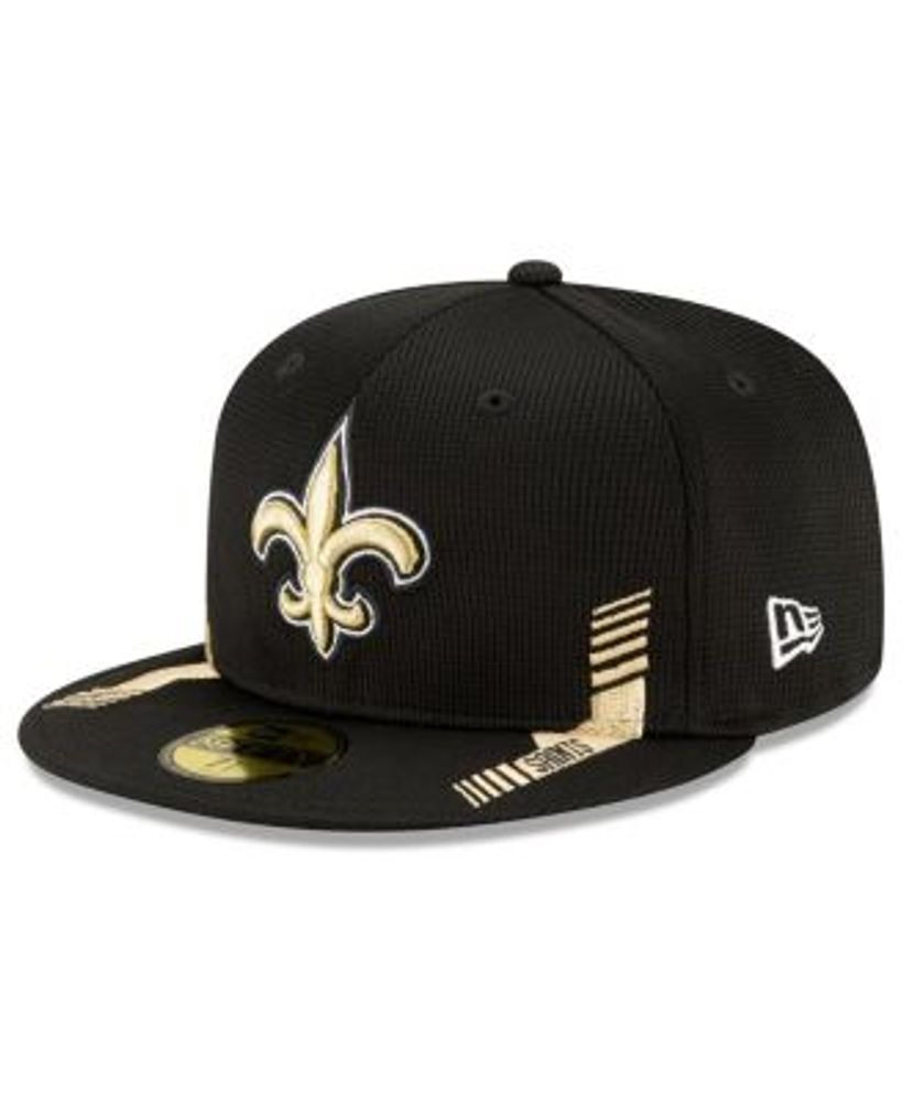 New Orleans Saints Cap Hat Adult Snap Back Black Gold OSFA NFL Team Apparel  |