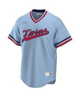 Men's Nike Light Blue Minnesota Twins Road Cooperstown Collection Team  Jersey
