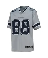 Nike Big Boys Ceedee Lamb Silver Dallas Cowboys Inverted Team Game