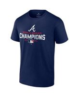 Women's Fanatics Branded Navy Atlanta Braves Regulation V-Neck T