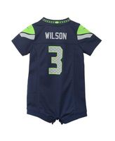 Infant Nike Russell Wilson Navy Seattle Seahawks Romper Jersey