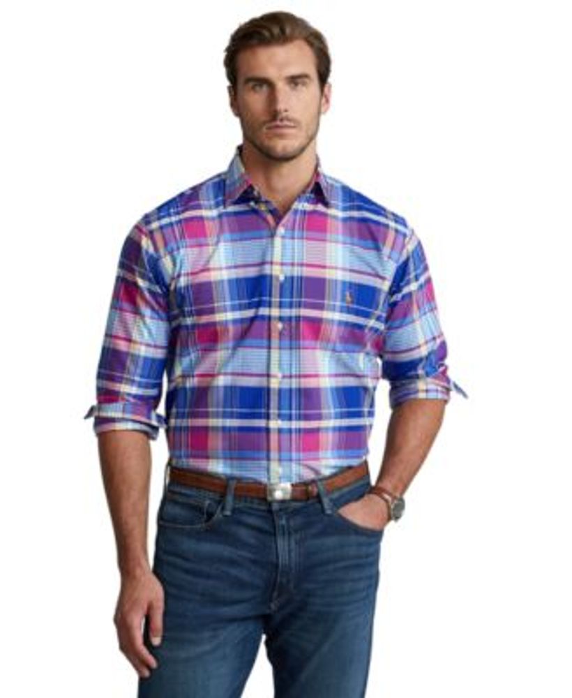 Polo Ralph Lauren Men's Big & Tall Plaid Oxford Shirt | Dulles Town Center