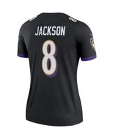 Nike Ravens 8 Lamar Jackson Gold Inverted Legend Youth Jersey