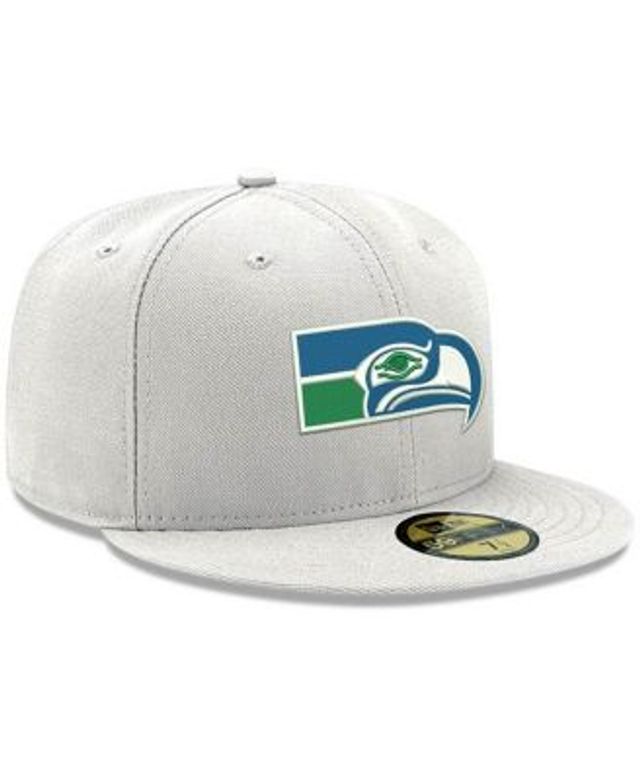 Men's New Era Kelly Green Seattle Seahawks Omaha Throwback 59FIFTY Fitted  Hat 