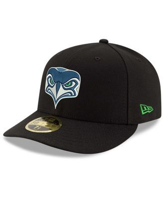 New Era Men's Black Seattle Seahawks Omaha Low Profile 59FIFTY Structured  Hat