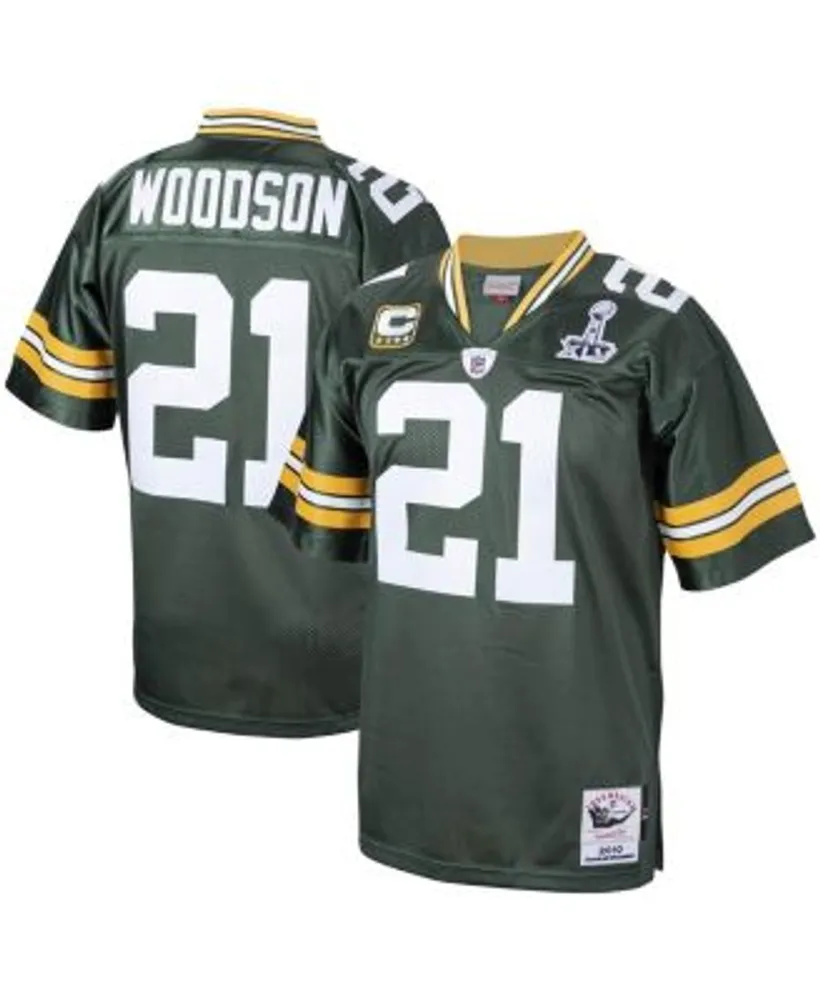 Mitchell & Ness Men's Charles Woodson Green Green Bay Packers 2010  Authentic Throwback Retired Player Jersey