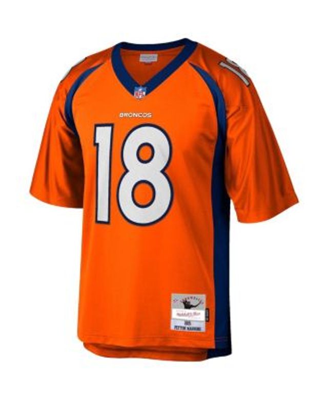 Women's Mitchell & Ness Peyton Manning Orange Denver Broncos Legacy Replica  Player Jersey