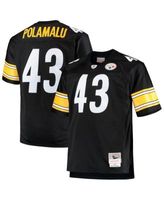 Troy Polamalu Pittsburgh Steelers Mitchell & Ness Youth Split Legacy Jersey  - Black/Gold