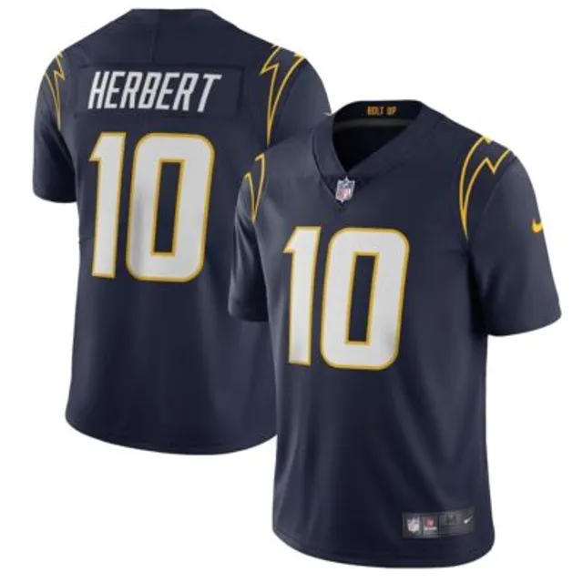 Men's Nike Justin Herbert Black Los Angeles Chargers Rflctv Limited Jersey Size: Medium