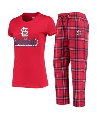 Wear by Erin Andrews Cream St. Louis Cardinals Plus Size Cozy Scoop Neck Tank Top & Pants Set