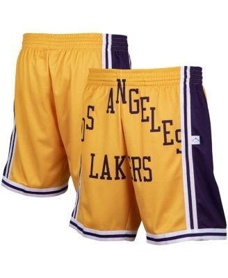 Men's Mitchell & Ness Kobe Bryant Gold Los Angeles Lakers Hall of Fame  Class of 2020 Authentic Hardwood Classics Shorts