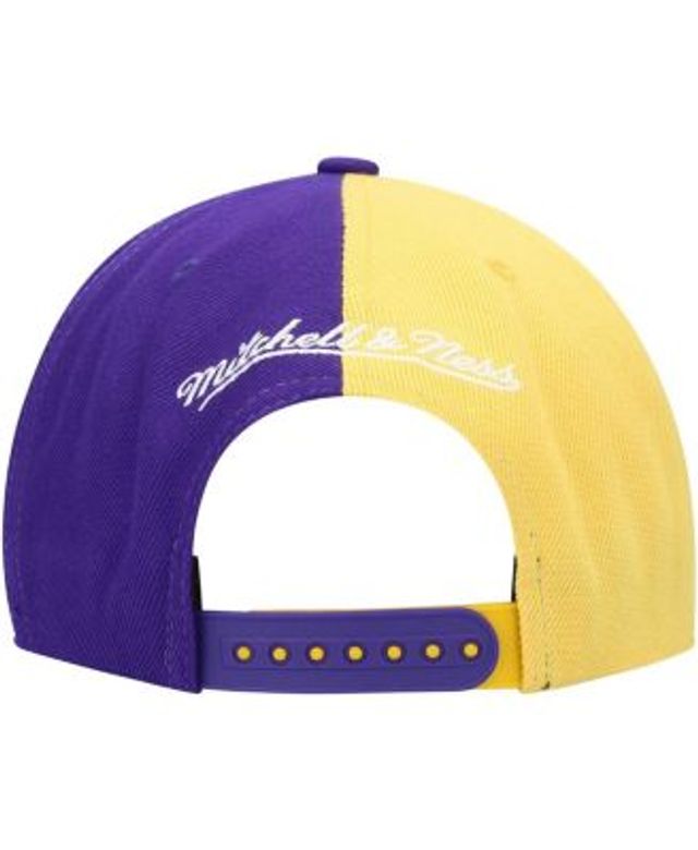 Los Angeles Lakers Mitchell & Ness Diamond Cut Snapback Hat - Black/White