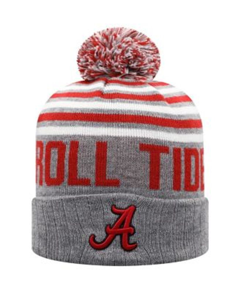 NCAA Cuffed Knit Cap Top of the World 2-Sided Whirl Beanie Hat with POM POM 