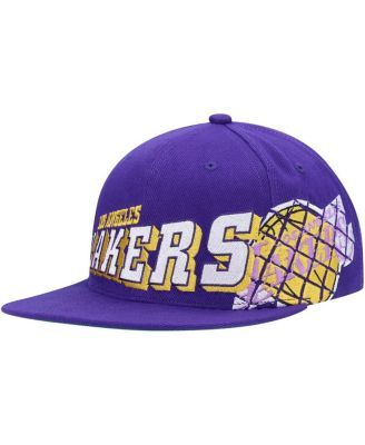 Men's Mitchell & Ness Black Los Angeles Lakers Area Code Snapback Hat