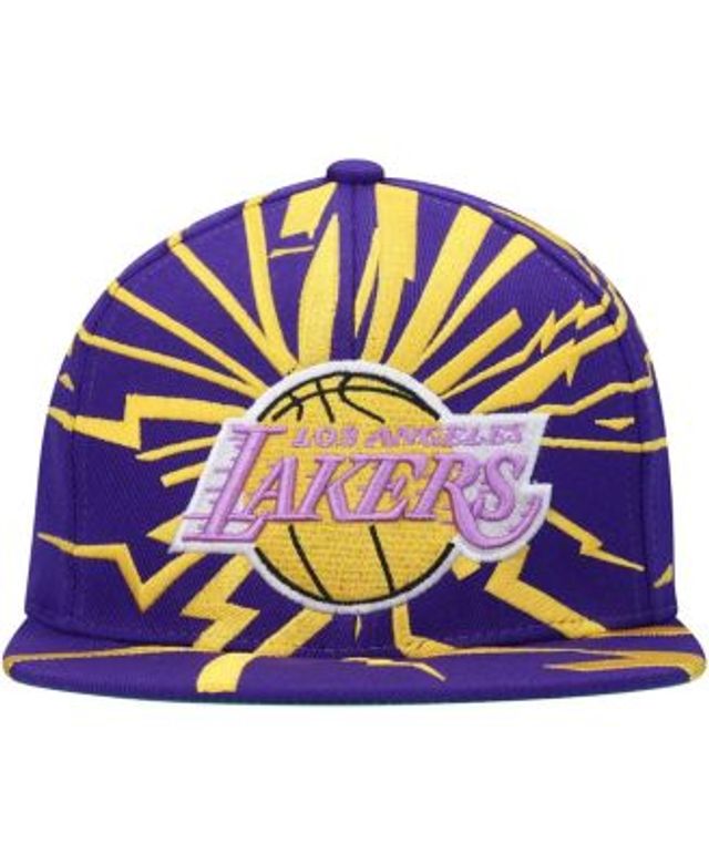 Mitchell & Ness Men's Gray Los Angeles Lakers Hardwood Classics 35th Anniversary Snapback Hat