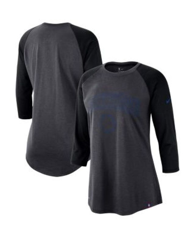 Profile Women's Heathered Charcoal/Black Miami Marlins Plus Size Colorblock T-Shirt in Heather Charcoal