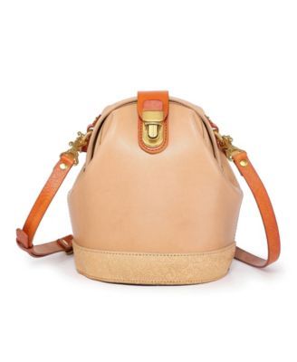 Women's Genuine Leather Doctor Bucket Crossbody Convertible Bag