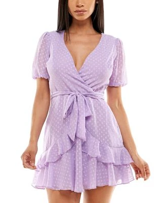 Textured Ruffle A-Line Dress