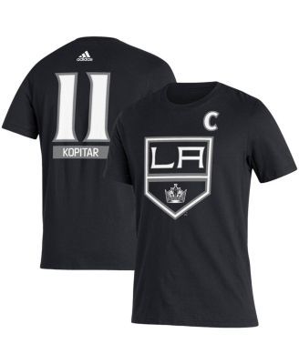 Anze Kopitar Los Angeles Kings adidas Reverse Retro 2.0 Name & Number  T-Shirt - Purple