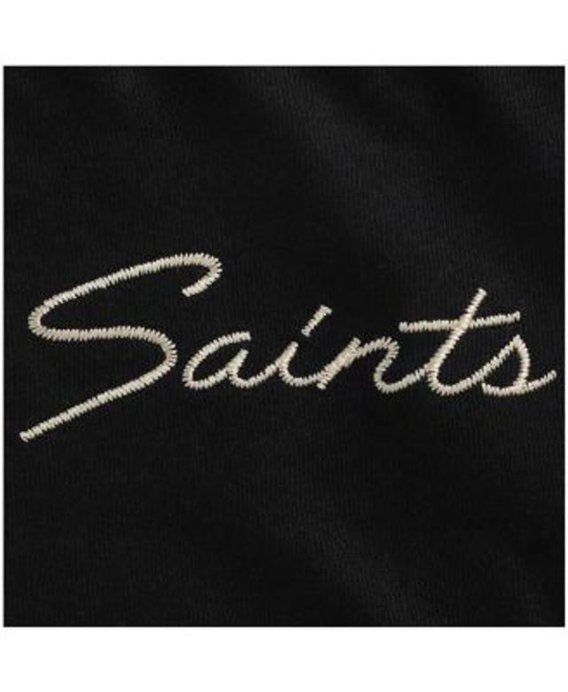 Touch Women's Black New Orleans Saints Plus Curve Half-Sleeve T-shirt