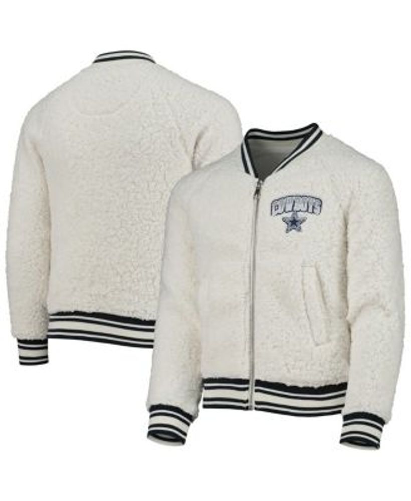 Dallas Cowboys New Era Women's Sherpa Full-Zip Jacket - Cream