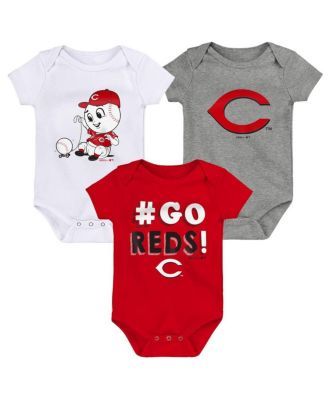 Infant Seattle Mariners Aqua/White/Heather Gray Biggest Little Fan 3-Pack  Bodysuit Set