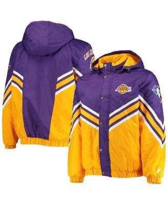 Men's G-III Sports by Carl Banks Purple Los Angeles Lakers Contender Wordmark Full-Zip Track Jacket Size: Medium