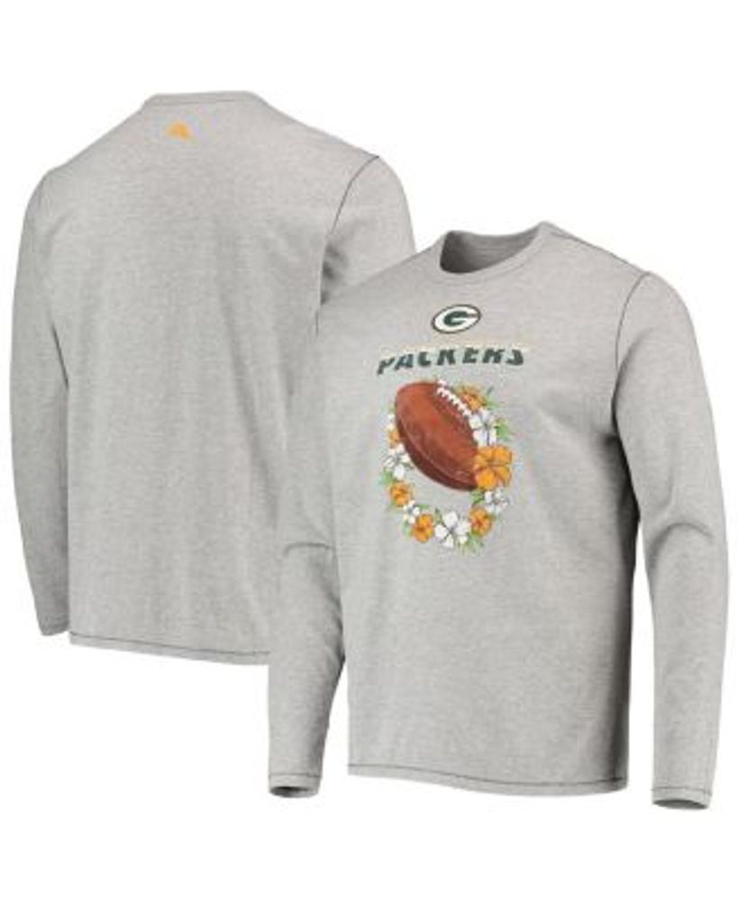 Green Bay Packers NFL x Darius Rucker Collection by Fanatics Henley Long  Sleeve T-Shirt - Heather Gray