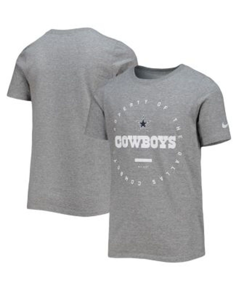 Nike / Men's Dallas Cowboys Sideline Dri-FIT Team Issue Long Sleeve Grey  T-Shirt