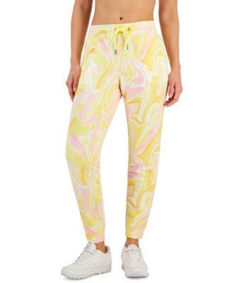 Women's Active Whirl-Print Slim Jogger Pants, Created for Macy's