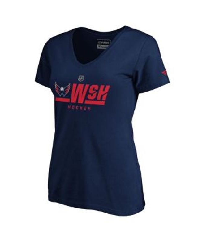 Men's Fanatics Branded Navy/Red Washington Capitals Authentic Pro Rink Tech  T-Shirt
