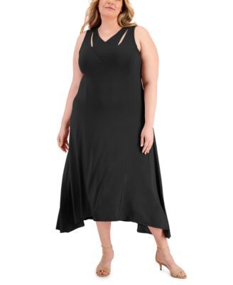 Plus Sleeveless Midi Dress, Created for Macy's