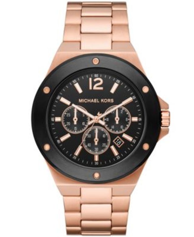 Michael Kors Men's Limited Edition Lennox Automatic Silver-Tone Stainless  Steel Bracelet Watch 48mm | Dulles Town Center
