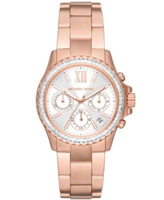 Women's Everest Chronograph Rose Gold-Tone Stainless Steel Bracelet Watch 36mm