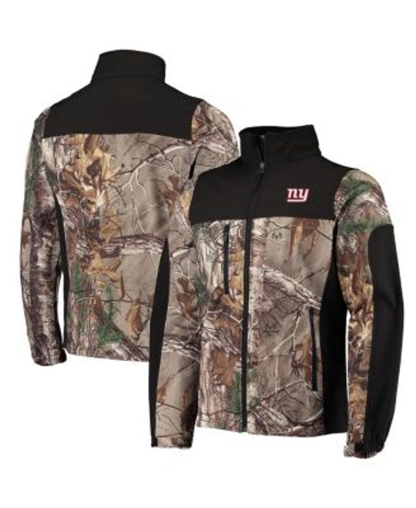 Dunbrooke Men's Realtree Camo and Black New York Giants Circle Hunter  Softshell Full-Zip Jacket