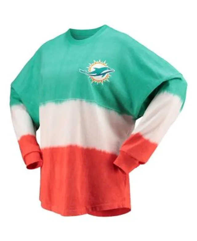 Miami Dolphins Pro Standard Women's Retro Classic Boxy Cropped T-Shirt -  Cream