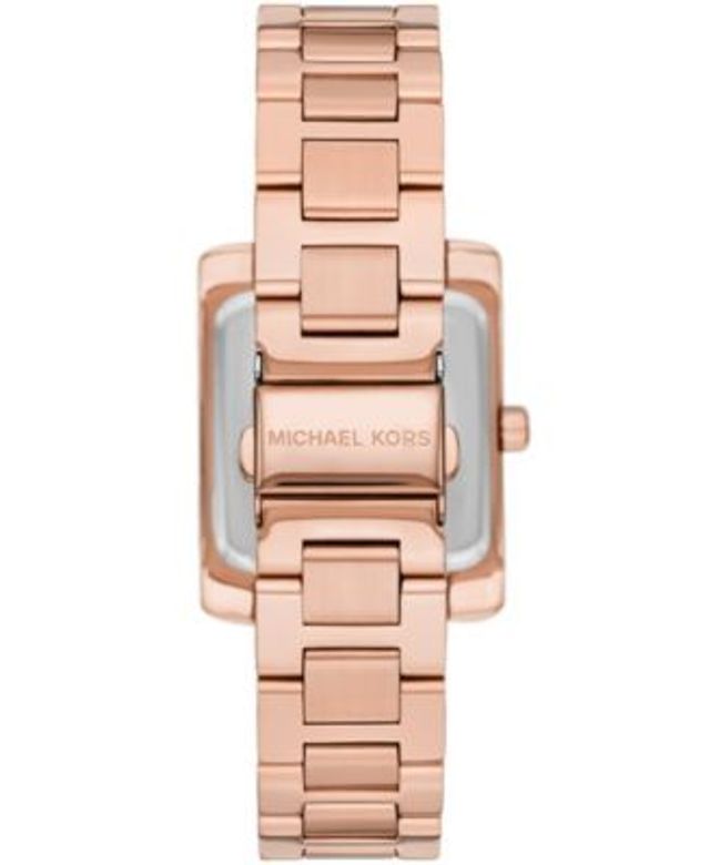 Michael Kors Women's Emery Three Hand Rose Gold-Tone Stainless Steel  Bracelet Watch 40mm | Hawthorn Mall