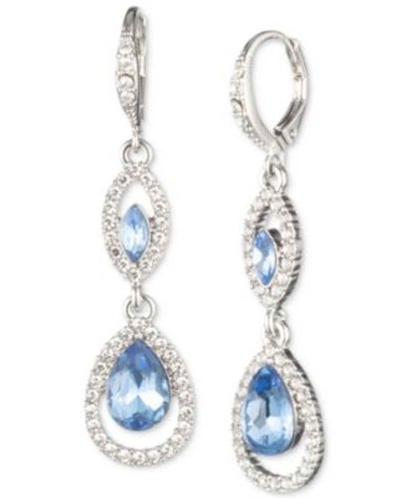 Givenchy Pavé Crystal Orb Double Drop Earrings | Hawthorn Mall