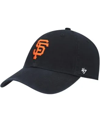Men's San Francisco Giants '47 Black Team Pride Clean Up Adjustable Hat